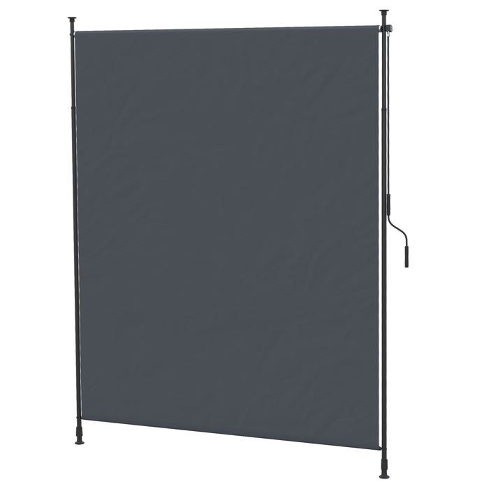 Store vertical Logidon 200x292 gris aluminium orientable