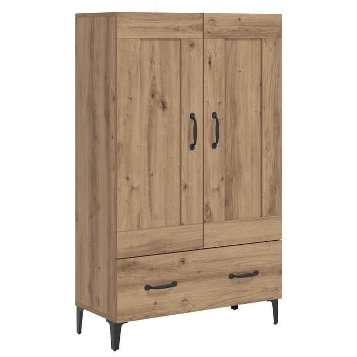 Haut Armoire - COCO - CHIC Enfilade Meuble haut Chêne artisanal 70 x 31 x 115 cm bois dingénierie &&9800438