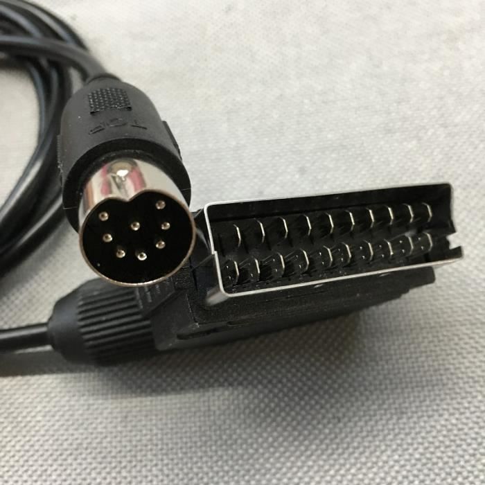 Câble Péritel RGB SCART Pour Sega Megadrive 1 – Version C-Pin – 1,7 M – Neuf