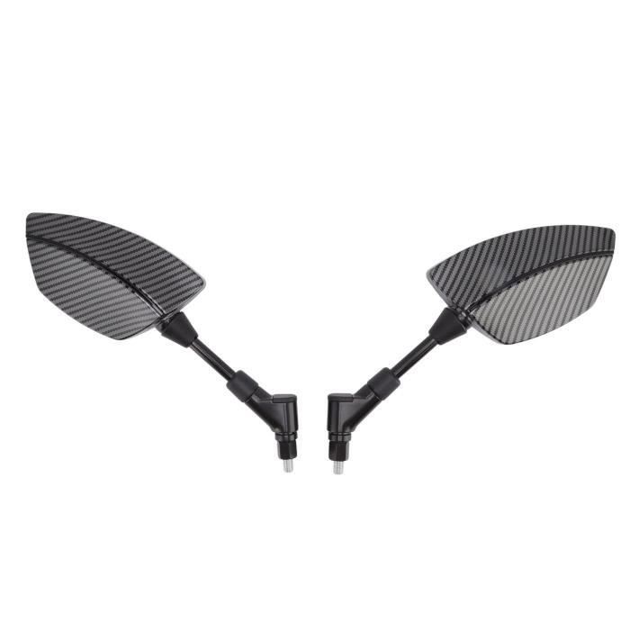 Kit Rétroviseurs Moto Scooters Lot De 2 Rétroviseurs Moto Flexibles 360° - Alliage Aluminium, Universels Rétroviseurs Scooter électrique