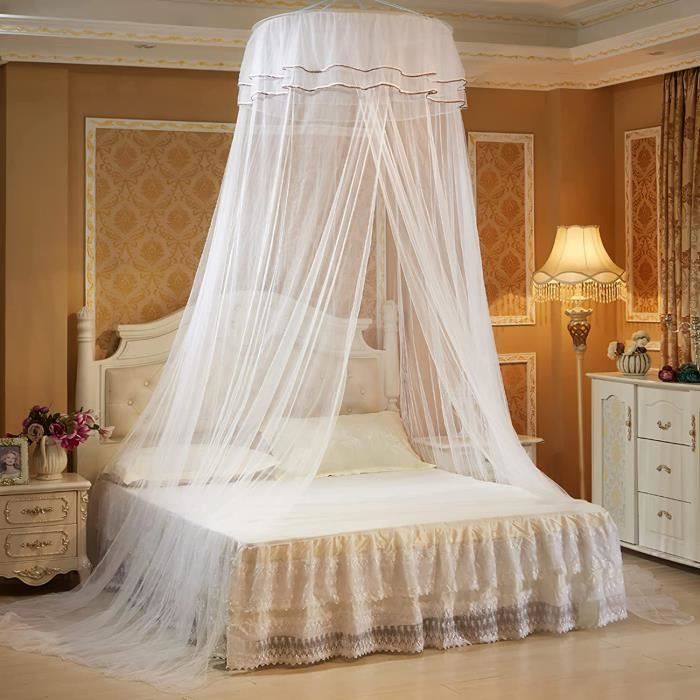 Chambre pour Enfants moustiquaire lit à baldaquin Suspendu dôme lit à  baldaquin Chevet Coton Princesse décoration