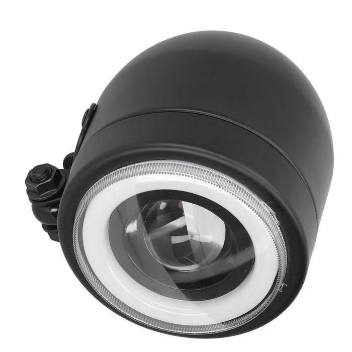 Zerodis Phare de moto 7po Phare de Grille de Moto 55W Vintage Lampe
