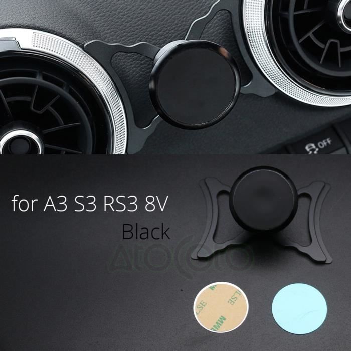 Support GPS de téléphone portable de voiture pour Audi A3 S3 RS3 8V support d'aimant de montage d'évent support rotatif à 360