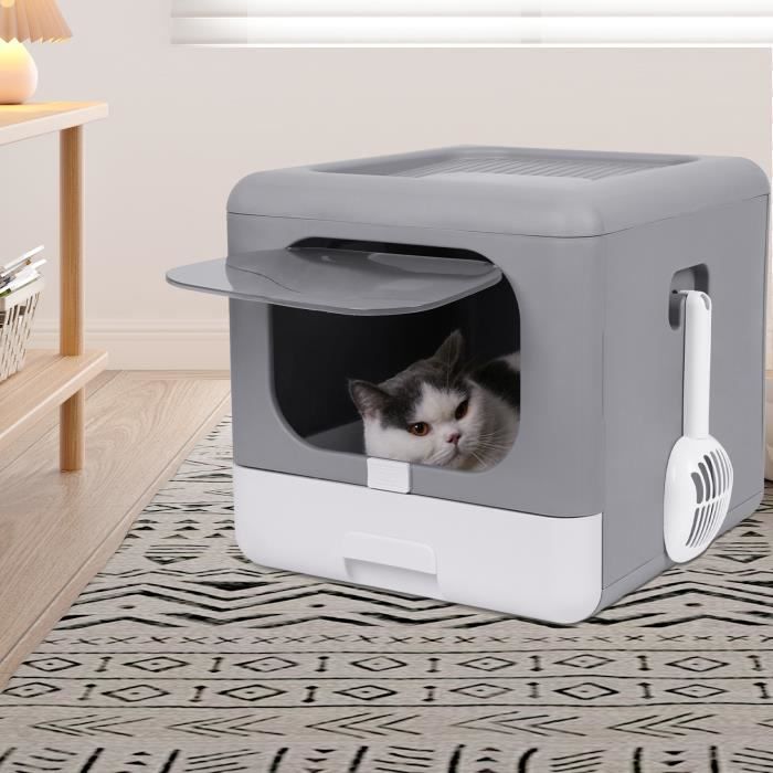 CAT IT Maison de toilette - Gris - Pour chat - Cdiscount