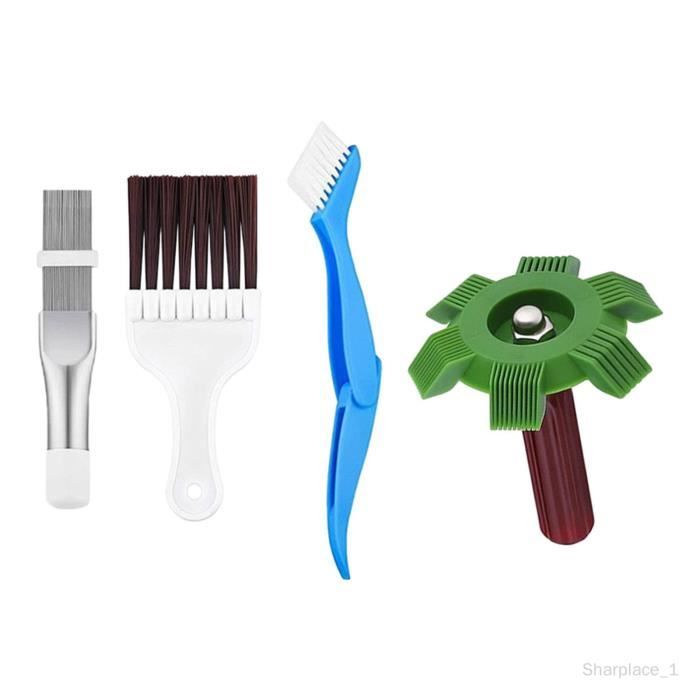 Kit De Nettoyage Pour Ailettes De Climatiseur - Peigne Métallique Et Brosses, Entretien Radiateur, Frigo, Camping-car