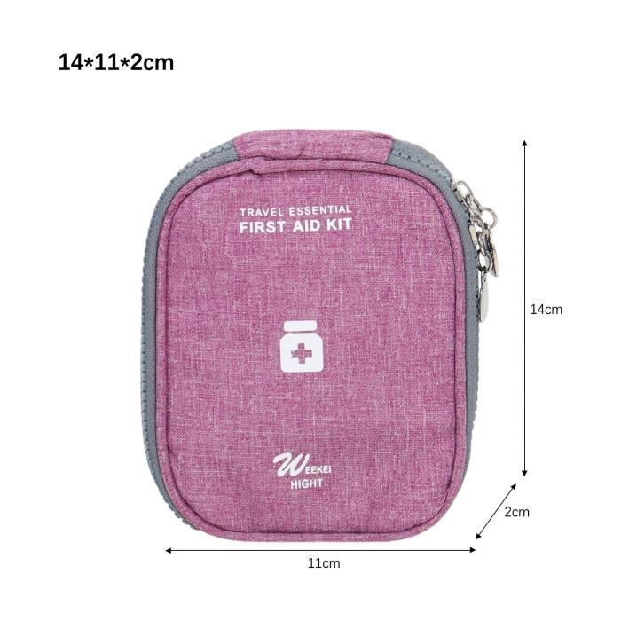 Trousse De Premiers Secours Vide - Sac Médical Portable Rouge - Organisation Médicaments Maison, Bureau, Voyage