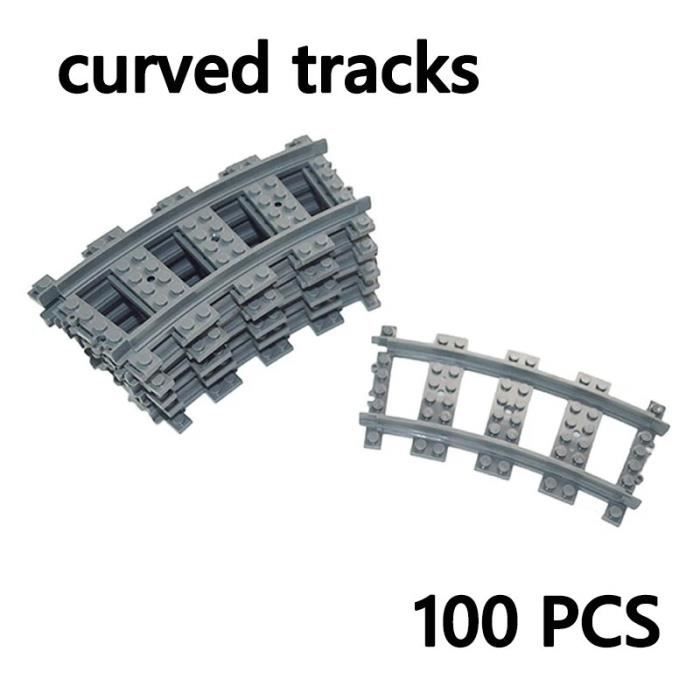 Puzzle,Rails de train de ville souples droites et incurvées,ensemble de  blocs de construction- Curved 100pcs - Cdiscount Jeux - Jouets