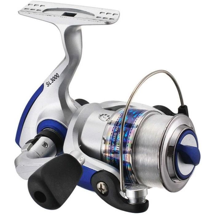 Moulinet Pêche Spinning 5.2:1 7+1BB - Moulinet Carpe Léger Et Puissant Fibre Carbone