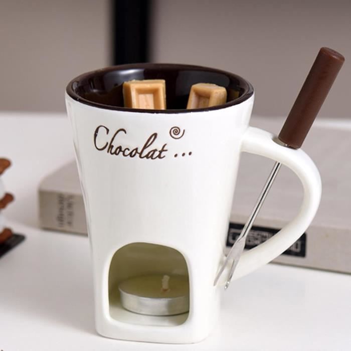 kurtrusly Ensemble de Fondue au Chocolat Pot de Fondue au Fromage au Chocolat Ensemble de Fondue en Céramique pour Faire Fondre le Fromage au Chocolat kurtrusly Ensemble de Fondue au Chocolat Pot de Fondue au Fromage au Chocolat Ensemble de Fondue en Céramique pour Faire Fondre le Fromage au Chocolat