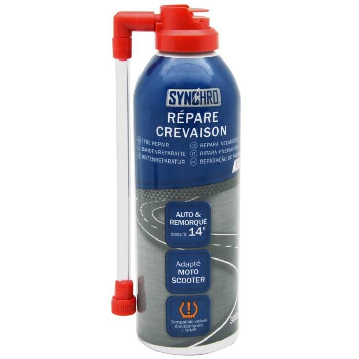 BOMBE AEROSOL REPARE CREVAISON 300 ml, ANTI CREVAISON Cdiscount Auto