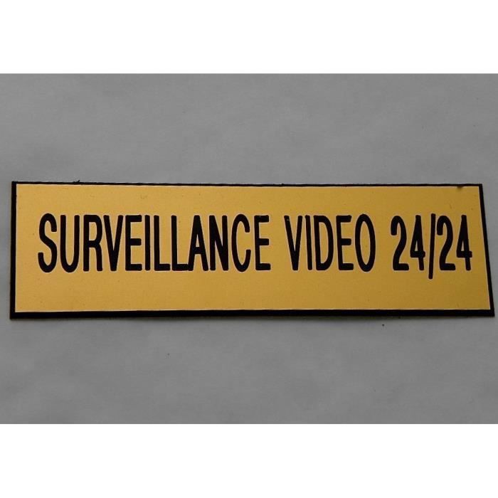 Plaque signalétique Surveillance vidéo - 24x20 cm