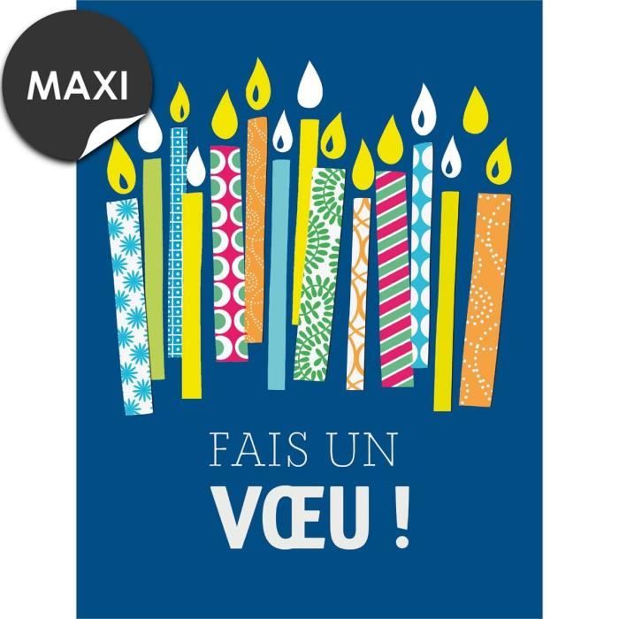 Grande Carte Anniversaire Fais Un Voeu Draeger Paris Cdiscount Beaux Arts Et Loisirs Creatifs