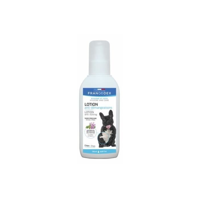 Meilleurs prix pour Lotion Anti-Démangeaisons Pour Chiens. Spray 250 Ml.
