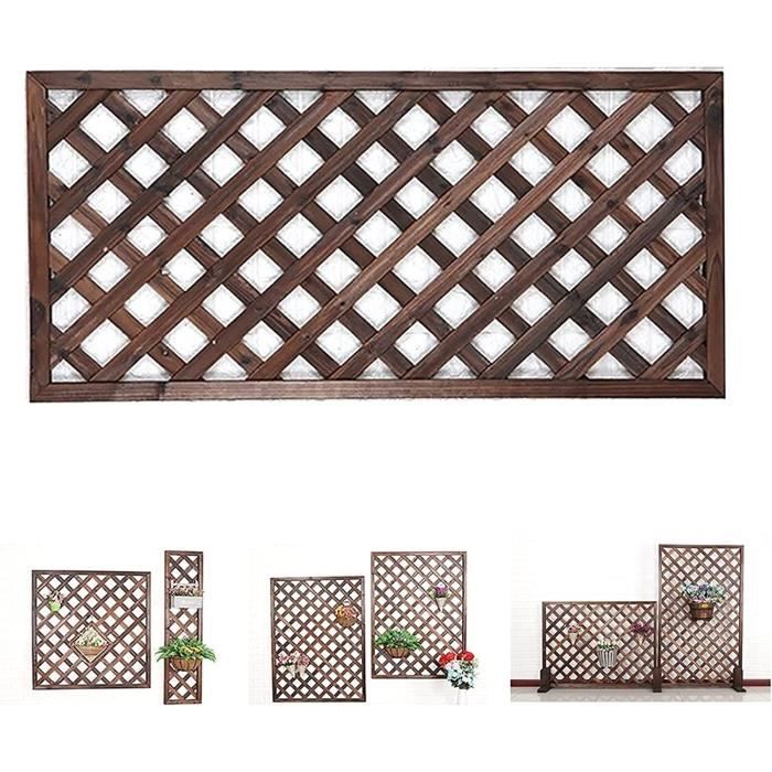 Palissade en Bois Treillis Jardin Treillis De Mur De Jardin 60x120cm