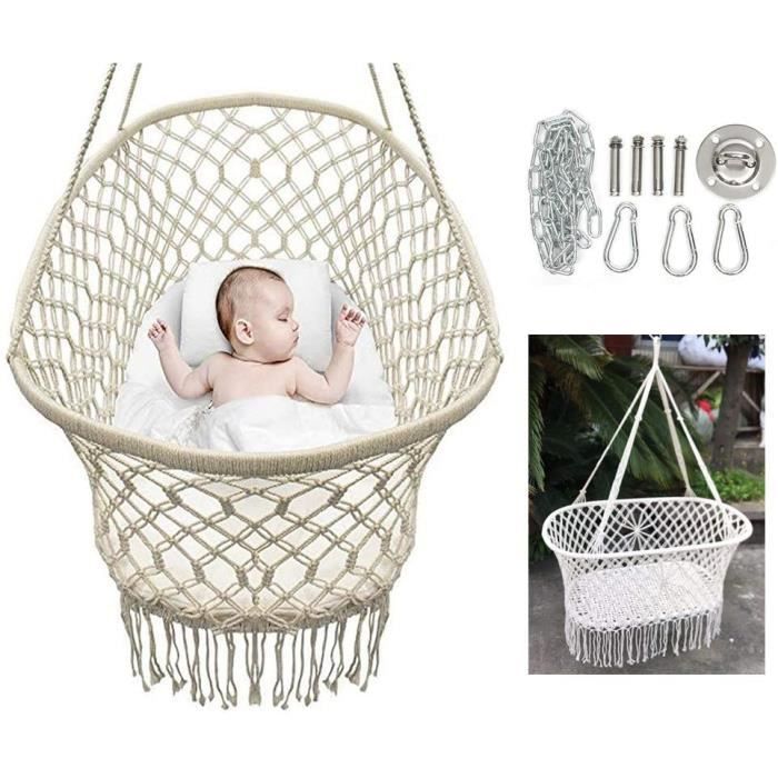 Hoxmoma Berceau De Bebe Balancoires Portatives Pour Bebes Panier Bebe Boheme Hamac Suspendu Pour Bebe Fille Garcon Macrame C216 Cdiscount Puericulture Eveil Bebe