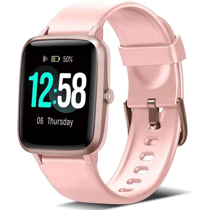 Smartwatch Montre Fit Bit Femme Montre Connectée Fitbit Sense Noir