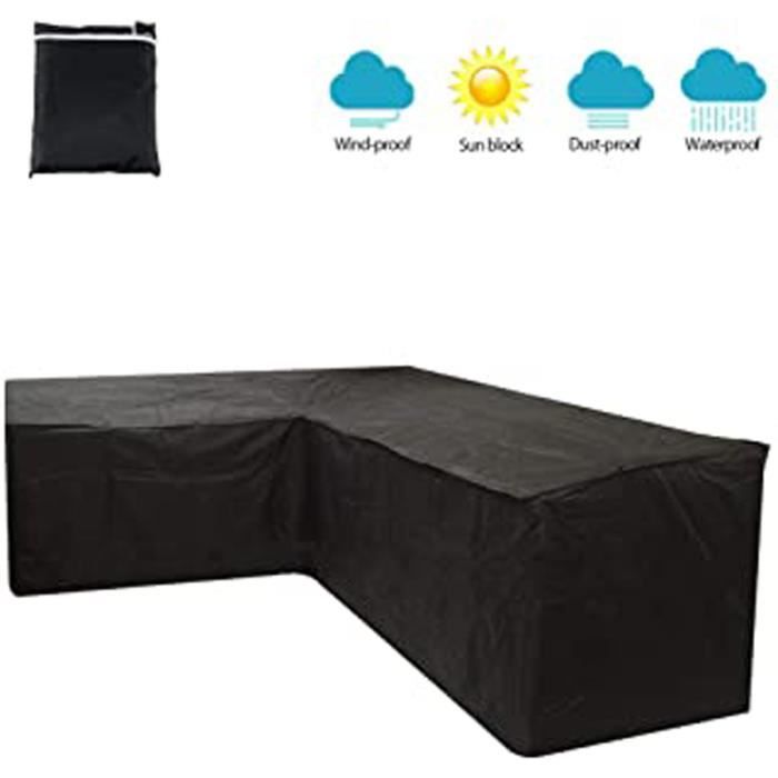 Bâche De Protection VidaXL 650g/m² - 3x4m Noir Résistant UV Pour Meubles, Remorque, Extérieur
