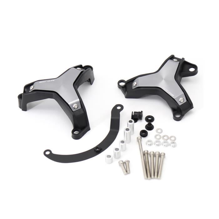 Garde-Boue Avant Moto Alliage Aluminium Noir Pour GN125 - Protection Latérale
