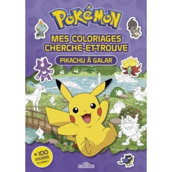 Pokémon - Mes coloriages cherche-et-trouve - Pikachu à Galar