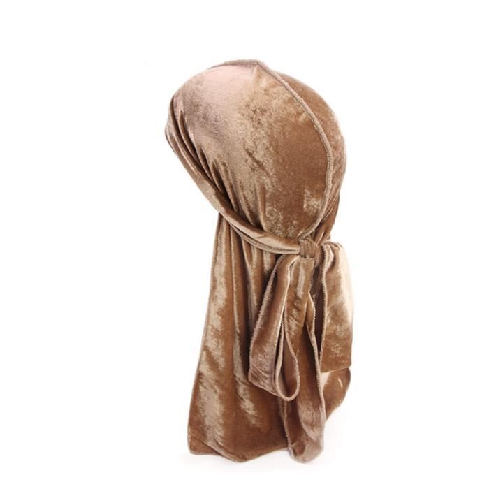 Durag Soie CINY - Bandeau Satiné Unisexe - Longue Queue Ajustable - Pour Cheveux, Sport, Protection