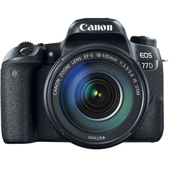 CANON EOS 77D + EF-S 18-135 mm f/3.5-5.6 IS USM GARANTI 3 ans