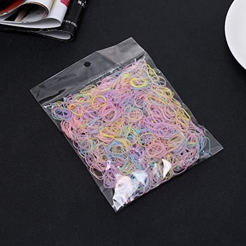 Lot De 200 élastiques à Cheveux Spirales Multicolores - Sans Métal - Pour Enfants Et Adultes