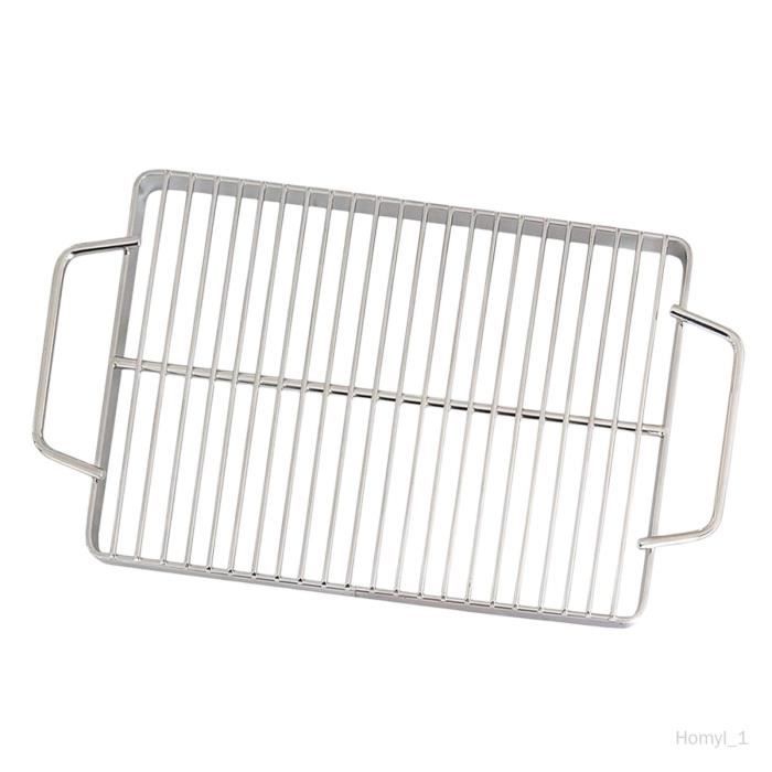 Barbecue Fumoir Grille De Barbecue Carrée En Acier Inoxydable 58x30 Cm - Marque WilTec - Support Robuste Pour Cuisson Grille Barbecue Carrée Xpotool 58x30cm Acier Inox Support
