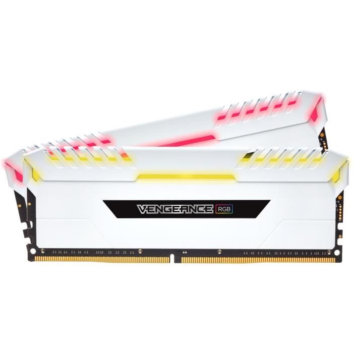 Vente Memoire PC CORSAIR Mémoire PC DDR4 - Vengeance - 16 Go (2 x 8 Go) - 3000MHz -CAS 16 (CMR16GX4M2D3000C16W) pas cher Vente Memoire PC CORSAIR Mémoire PC DDR4 - Vengeance - 16 Go (2 x 8 Go) - 3000MHz -CAS 16 (CMR16GX4M2D3000C16W) pas cher