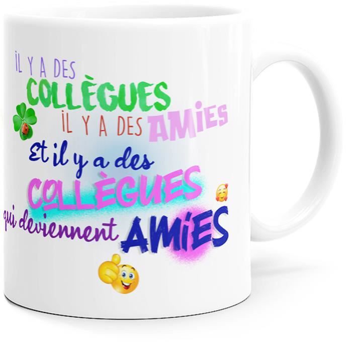 Mug Humour Collègue Amitié Idée Cadeau Orignial Amie Femme Bureau