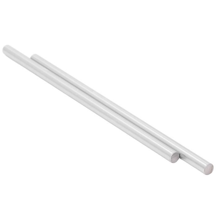 2 Pièces Tige Linéaire Chromée Trempée 45# – Ø 15 Mm × 50 Cm – Arbre Optique Durci Haute Précision Pour Machines & Guidages Linéaires