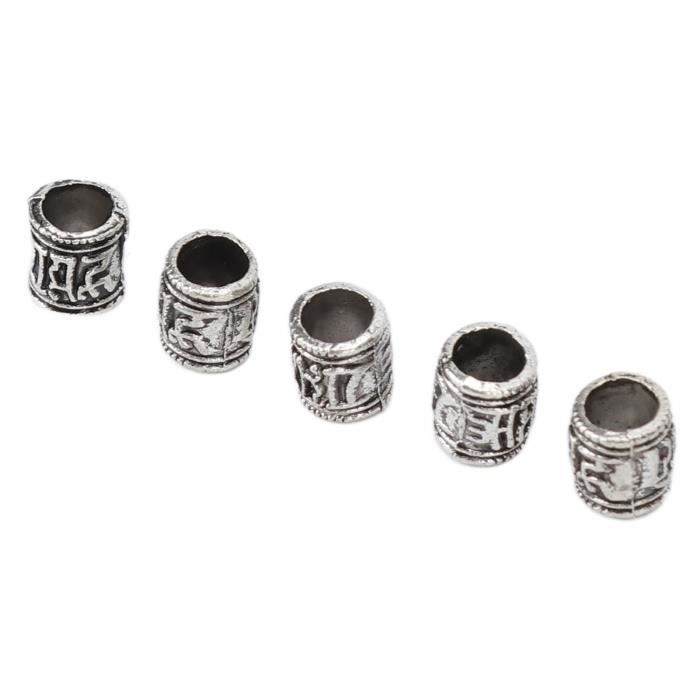24 Perles Viking Barbe Nordique Dorées - Perles Runiques Pour Barbe Et Cheveux, Style Viking Authentique
