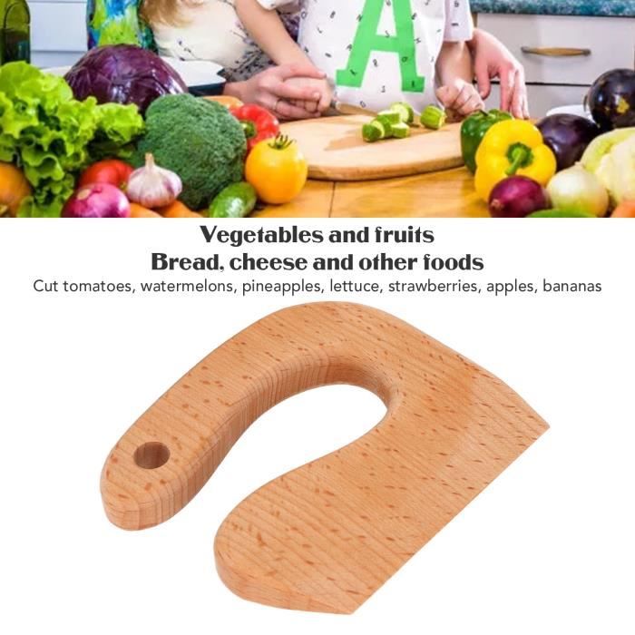 Kit Couteaux Sécurité Enfant Montessori - 13 Pièces (Rose) - Pour Apprendre à Couper Fruits Et Légumes Sans Danger - 8