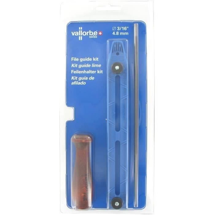 Blister VALLORBE comprenant une lime ronde Ø 3/16 (4,8 mm) pour chaînes