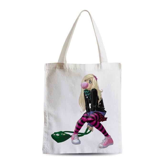 Grand Sac Shopping Plage "I Love New York" – Toile Résistante 38x42 Cm – Idéal Courses & Étudiant
