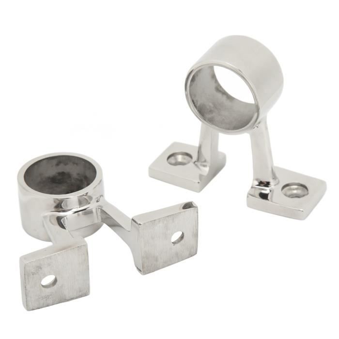 Pièce Fixation Tube Marin Angle Réglable Support Tube 22mm Acier 316 Base De Main Courante Bateau Acier Inoxydable 316 - 60° Pour Tube 2,2 Cm - Lot De 2 Support Tube 2.2cm Base Ronde Angle 60