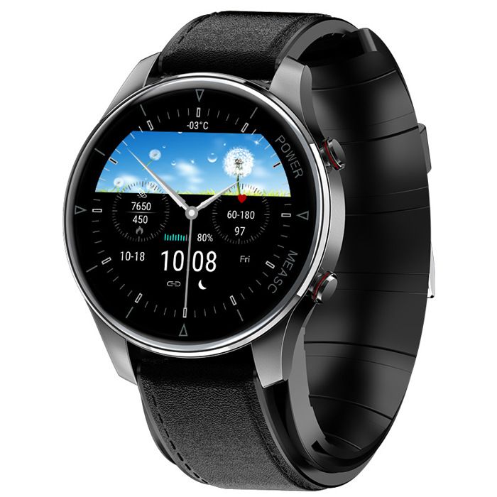 INF Montre intelligente avec moniteur doxygène et de tension artérielle Le noir