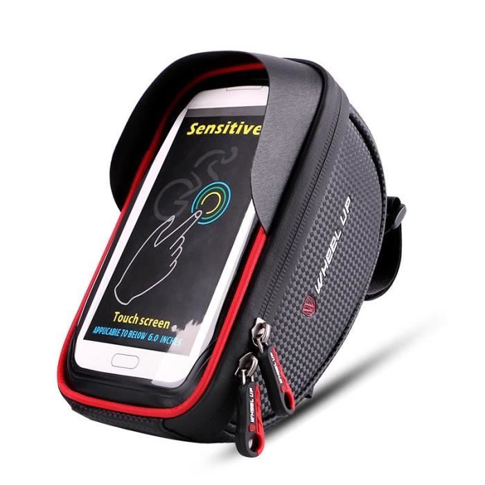 Pochette Vélo étanche Sac Guidon Vélo étanche 4L OBOVA - Support Téléphone Intégré Rangement étanche Vélo