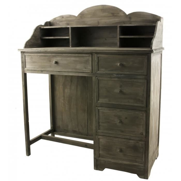 Bureau En Bois Style Ancien Secretaire Console En Bois A 5 Tiroirs 47x110x130cm Achat Vente Secretaire Bureau En Bois Style Ancien Soldes Sur Cdiscount Des Le 20 Janvier Cdiscount