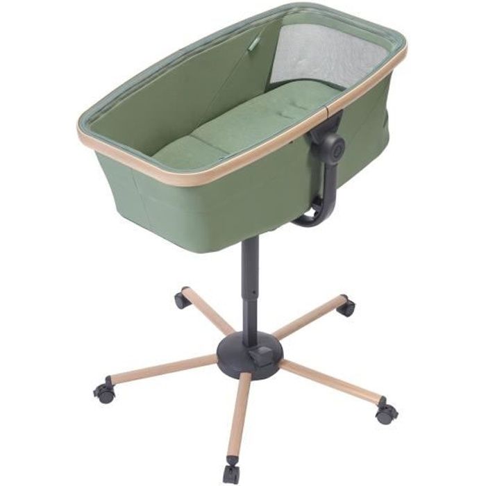 MAXI COSI Transat ALBA tout-en-un, berceau, évolutif, chaise haute (kit vendu séparément), Green, de