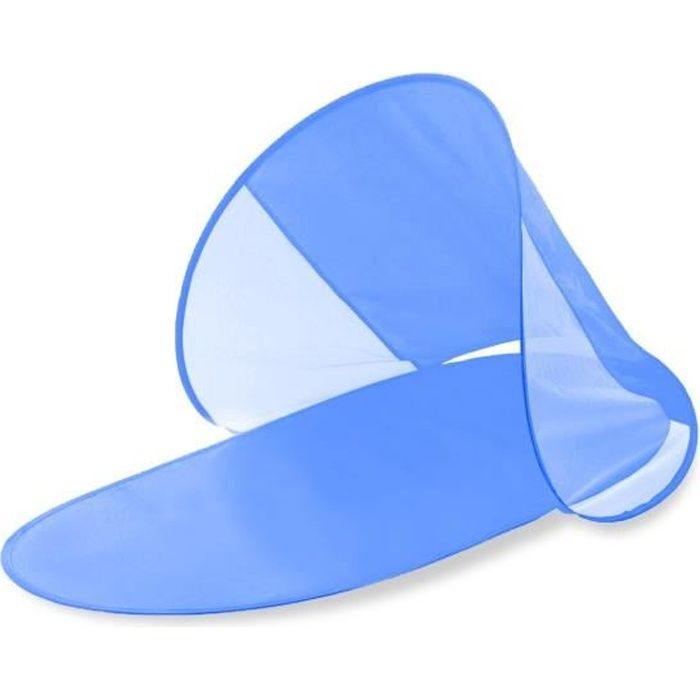 273747 Abri de plage pop up imperméable et protection UV 139 x 66 x 58 cm (Bleu)