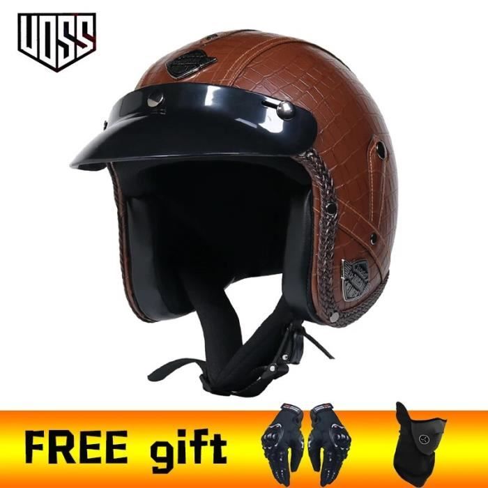équipement Cycliste Casque En Cuir Vintage Pour Vélo De Course Ou Randonnée - Occasion Casque Randonneuse Occasion