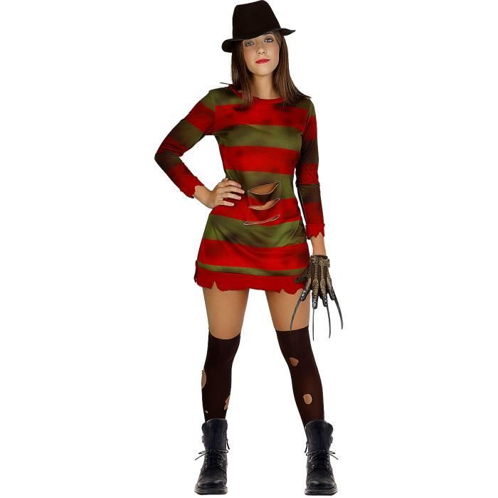 Déguisement De Freddy Krueger - Freddy Pour Femme ▷ Freddy, Films De Peur, Les Griffes De La Nuit, Horreur - Multicolore - Cdiscount Jeux - Jouets