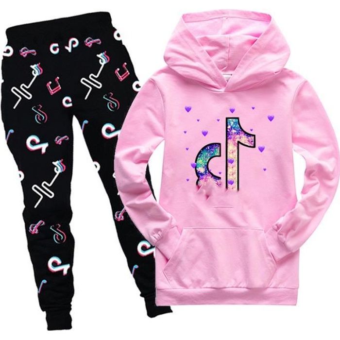 Enfant ensemble ado fille 15 ans jogging enfants dans Survêtements fille 14  ans vetement pour Rose - Cdiscount Prêt-à-Porter