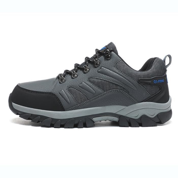 SANANG - Chaussures De Randonnée Homme En Cuir - Imperméables, Anti-Choc - Pour Trekking, Chasse, Sport Outdoor