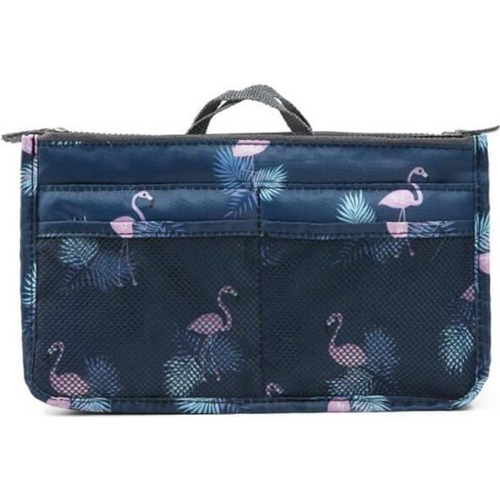 Organiseur de sac à main, Pochette Sac de Rangement intérieur pour Sac à Main ( Flamant rose #1 )