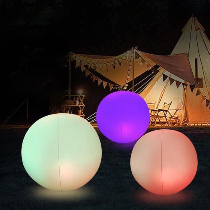 Luminaire Solaire Gonflable Pour Piscine - 16 Couleurs, Télécommande, étanche IP68, 42 Cm