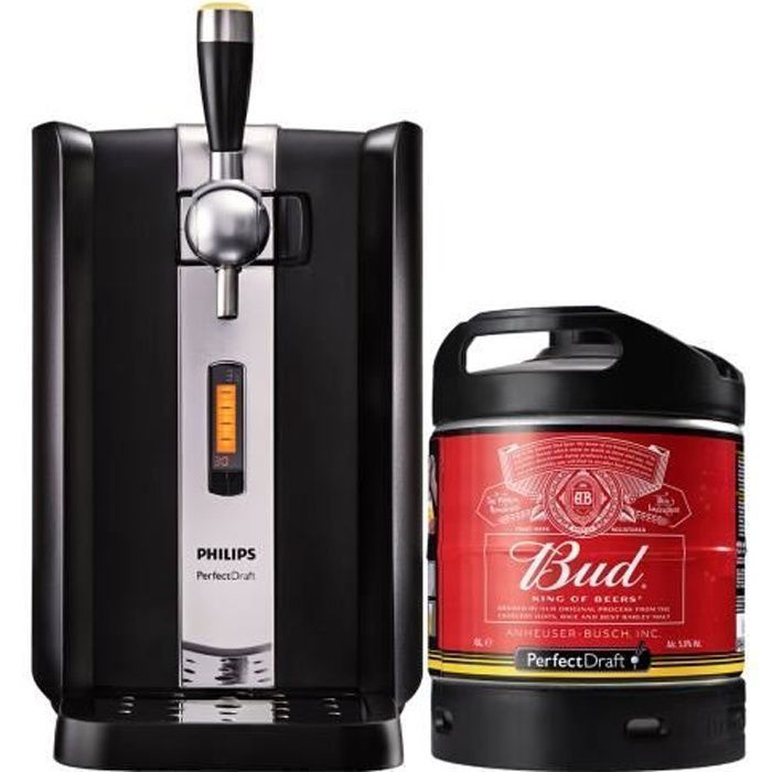 Pack Tireuse à bière PerfectDraft - 1 fût Bud - 5 euros de consigne ...