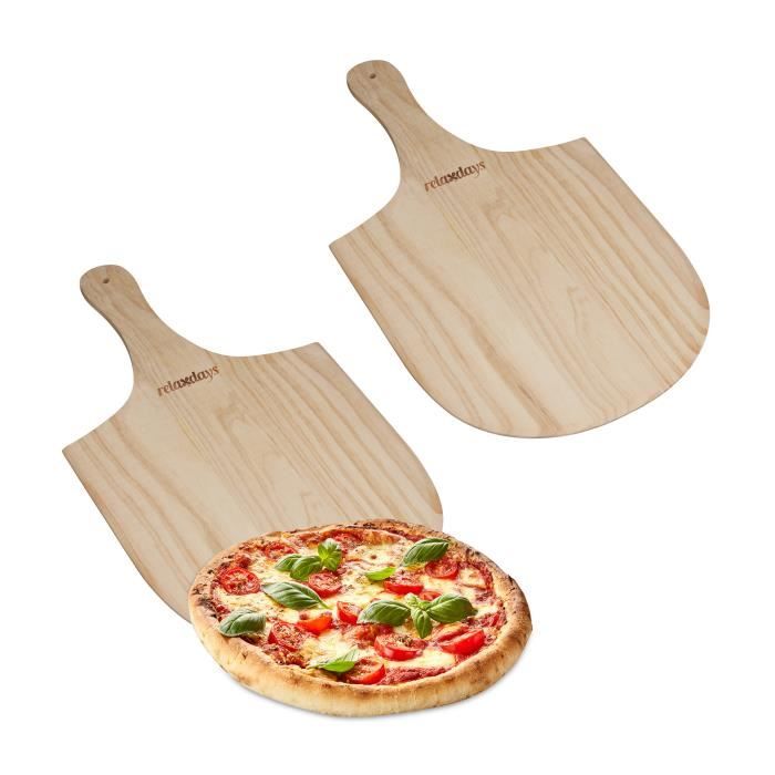 lot de 2 pelles à pizza en bois - 10032759-0