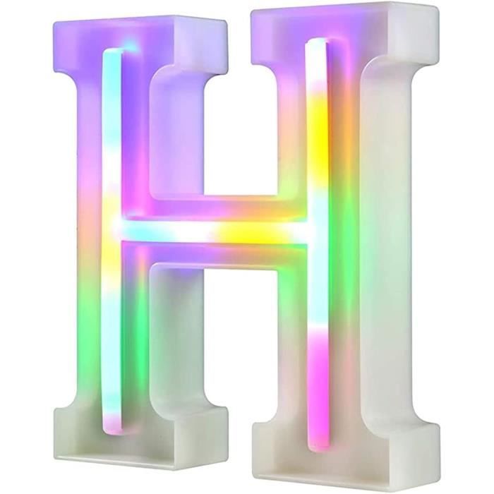 Lumière LED en forme de chiffre 8 à paillettes argentées