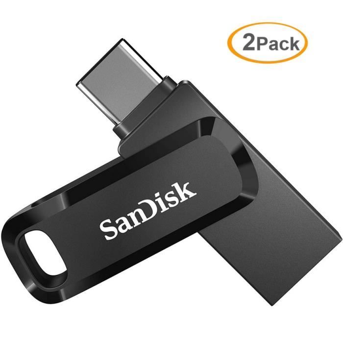2pcs SanDisk Ultra Clé USB à double connectique pour les appareils USB Type C - vue 1